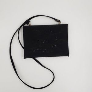 Blue Clutch/ Crossbody Small bag with Detachable Strap